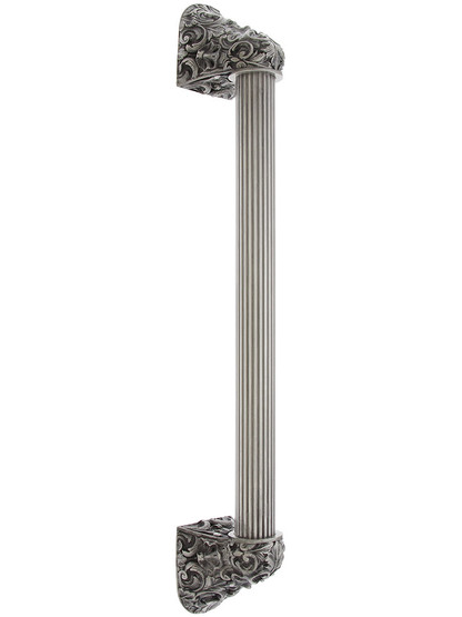 12 inch Queensway Appliance Pull With Fluted Bar in Antique Pewter.